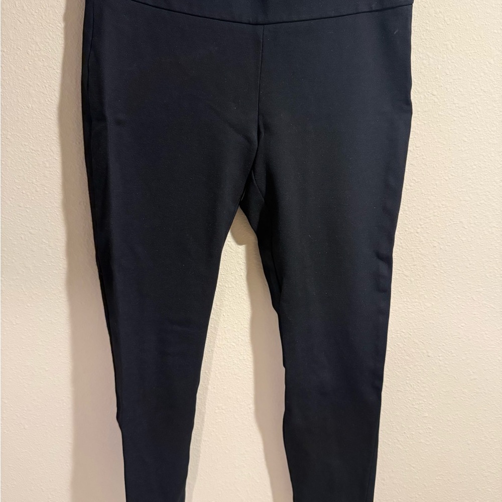 Ann Taylor Petite Stretch Cropped Cigarette Black Pants 6P